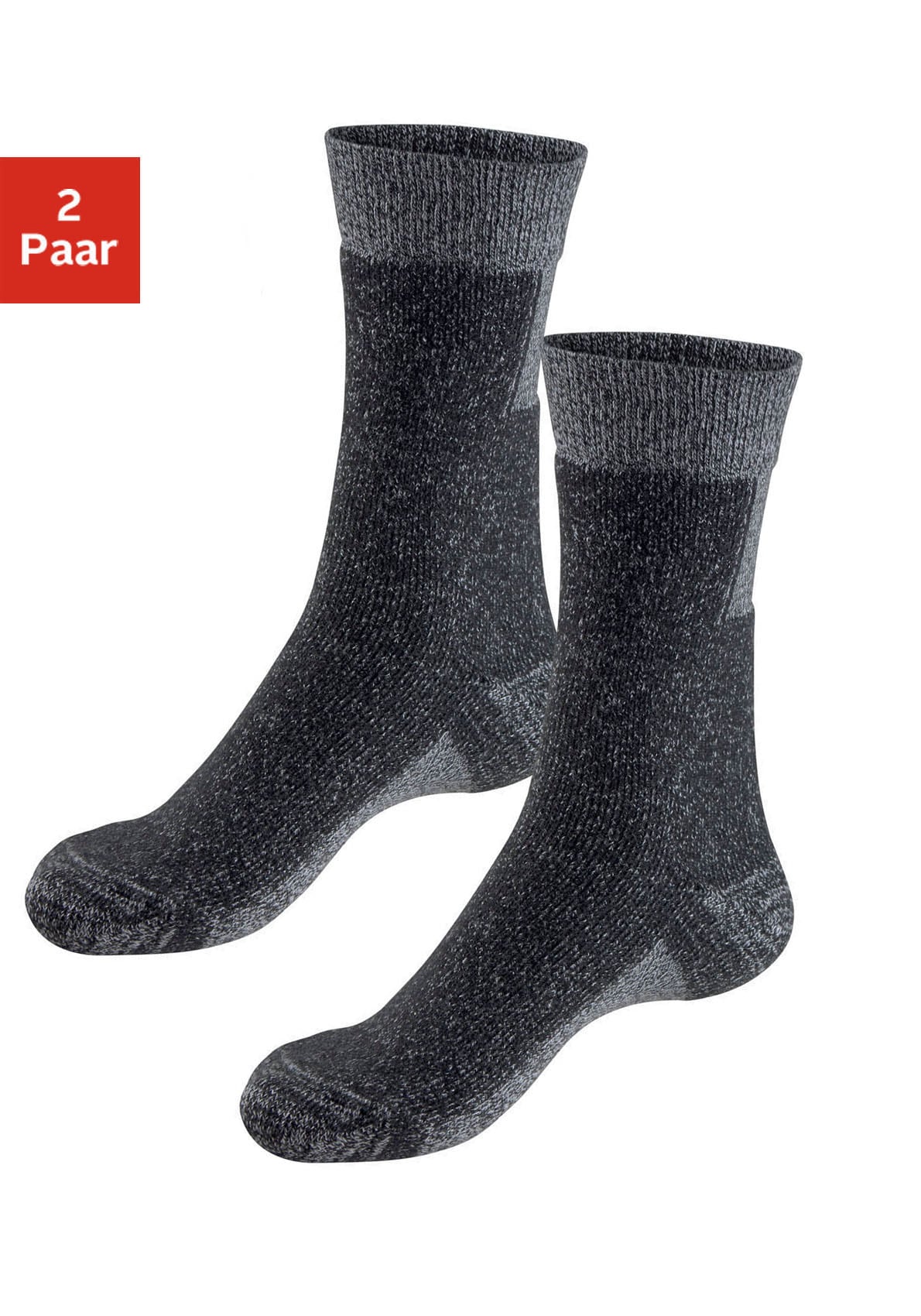 H.I.S Wandersocken Packung, 2 Paar tlg. mit extra Stützfunktion und Polsterung