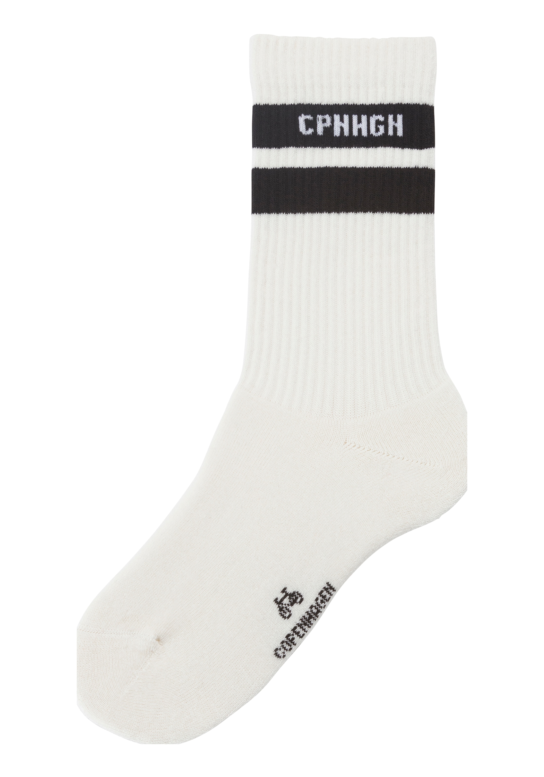Copenhagen Studios Tennissocken, (Packung, 3 Paar), mit Streifendesign und Vollfrottee