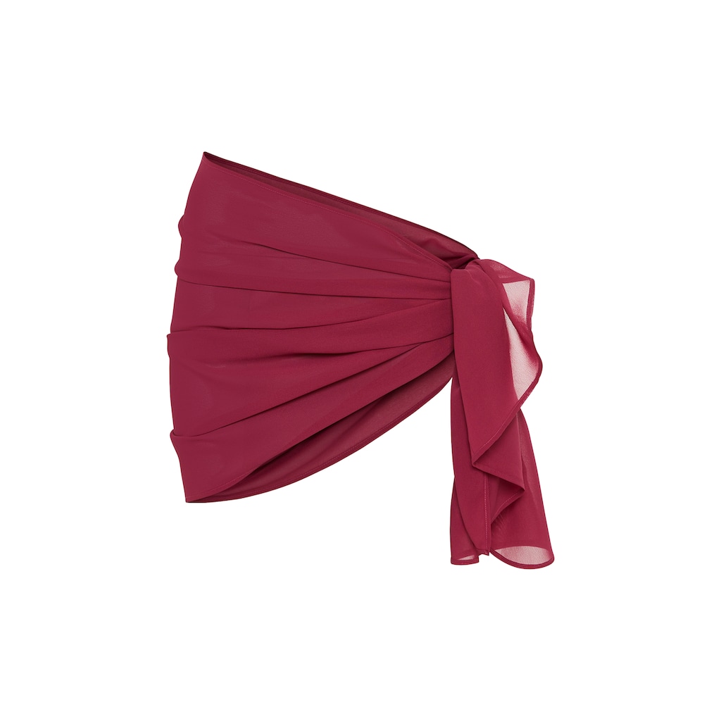 LSCN by LASCANA Strandrock, kurzer Wickelrock aus Chiffon