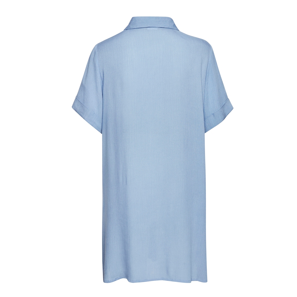 LASCANA Longbluse, mit Knopfleiste, Kurzarmbluse, Blusenkleid, sommerlich