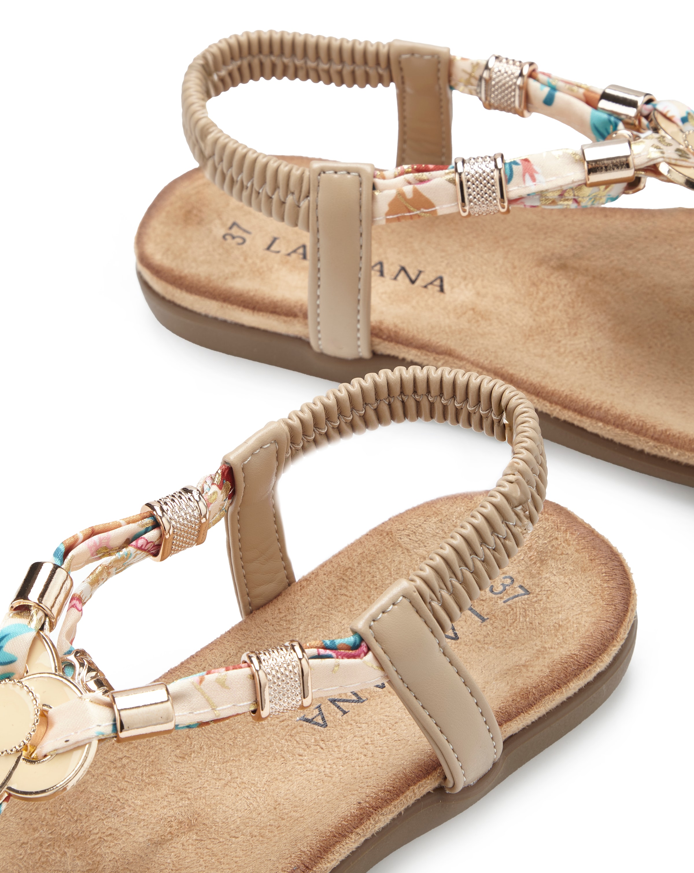 LASCANA Séparateur d'orteils »Sommerschuh, offener Schuh, Sandalette,«  Sandale, Pantolette mit Stretcheinsatz