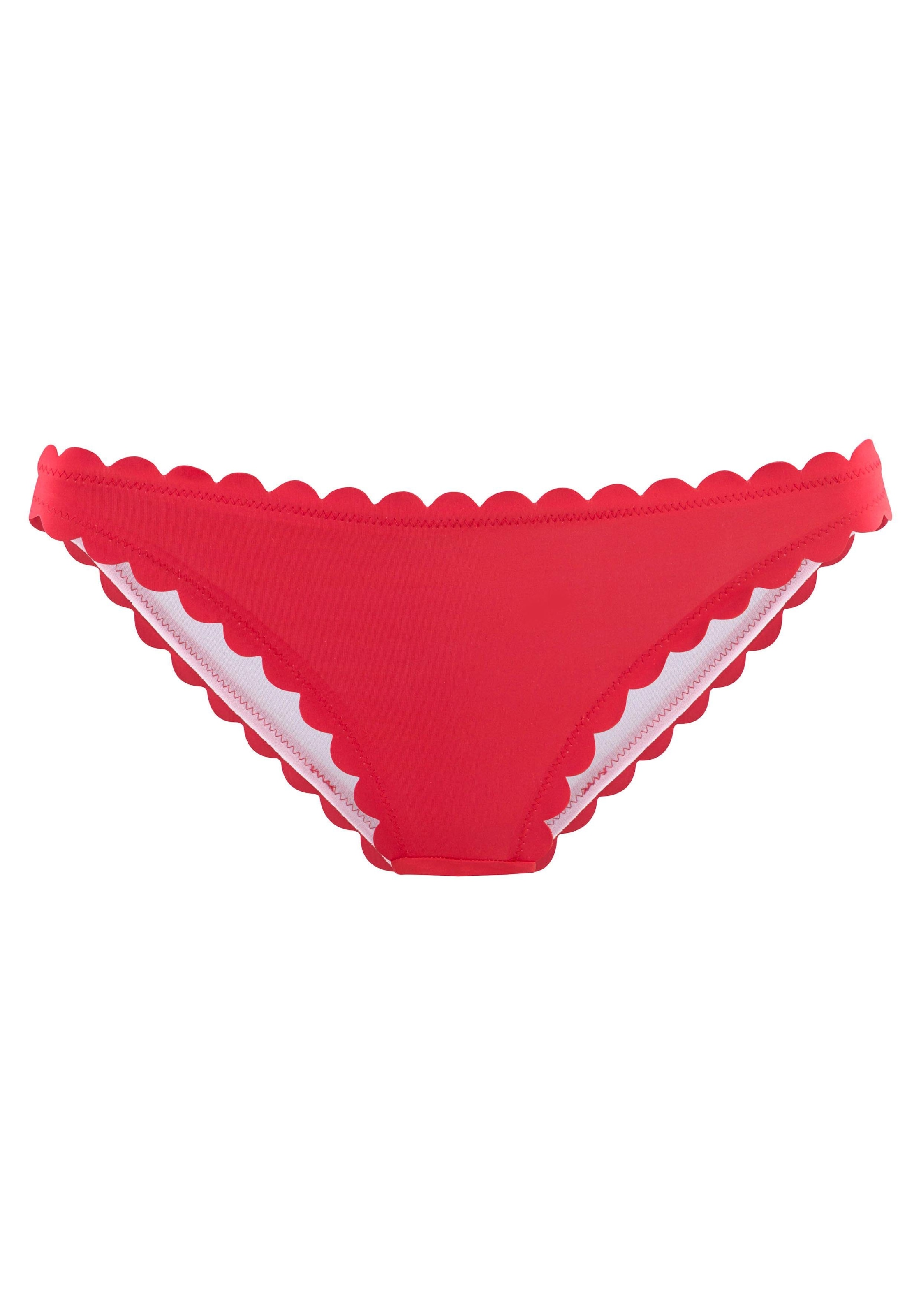 LASCANA Bikini-Hose »Scallop«, in knapper Brasilien-Form