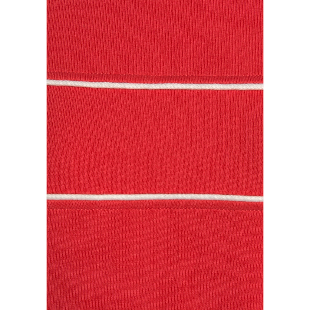 H.I.S Sweatshirt, mit Piping auf der Brust, Loungewear