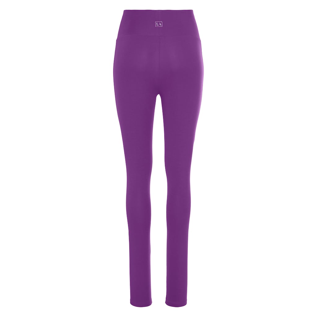 LASCANA Leggings, mit breitem Bündchen