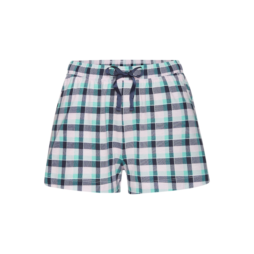 s.Oliver Pyjamashorts, mit schönem Allover-Print