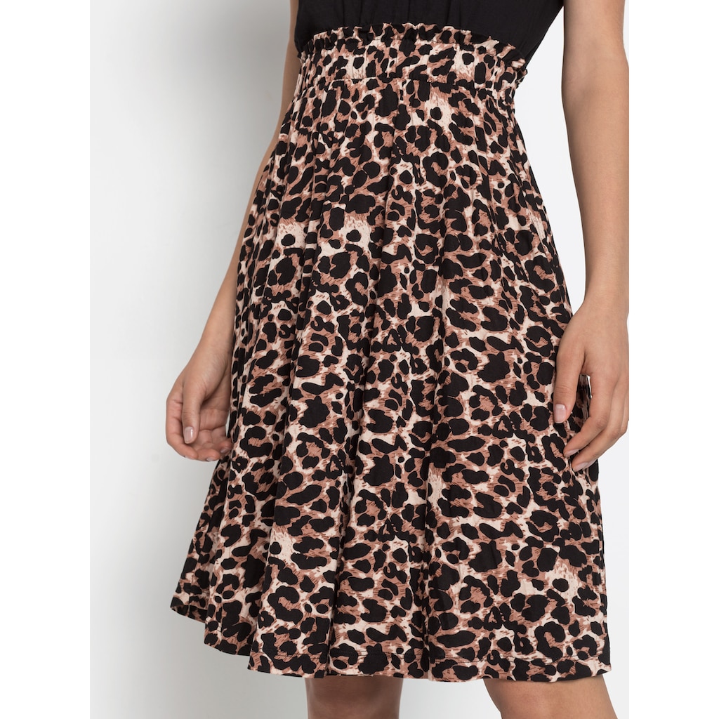 LASCANA Jerseykleid, mit Paperbag-Bund