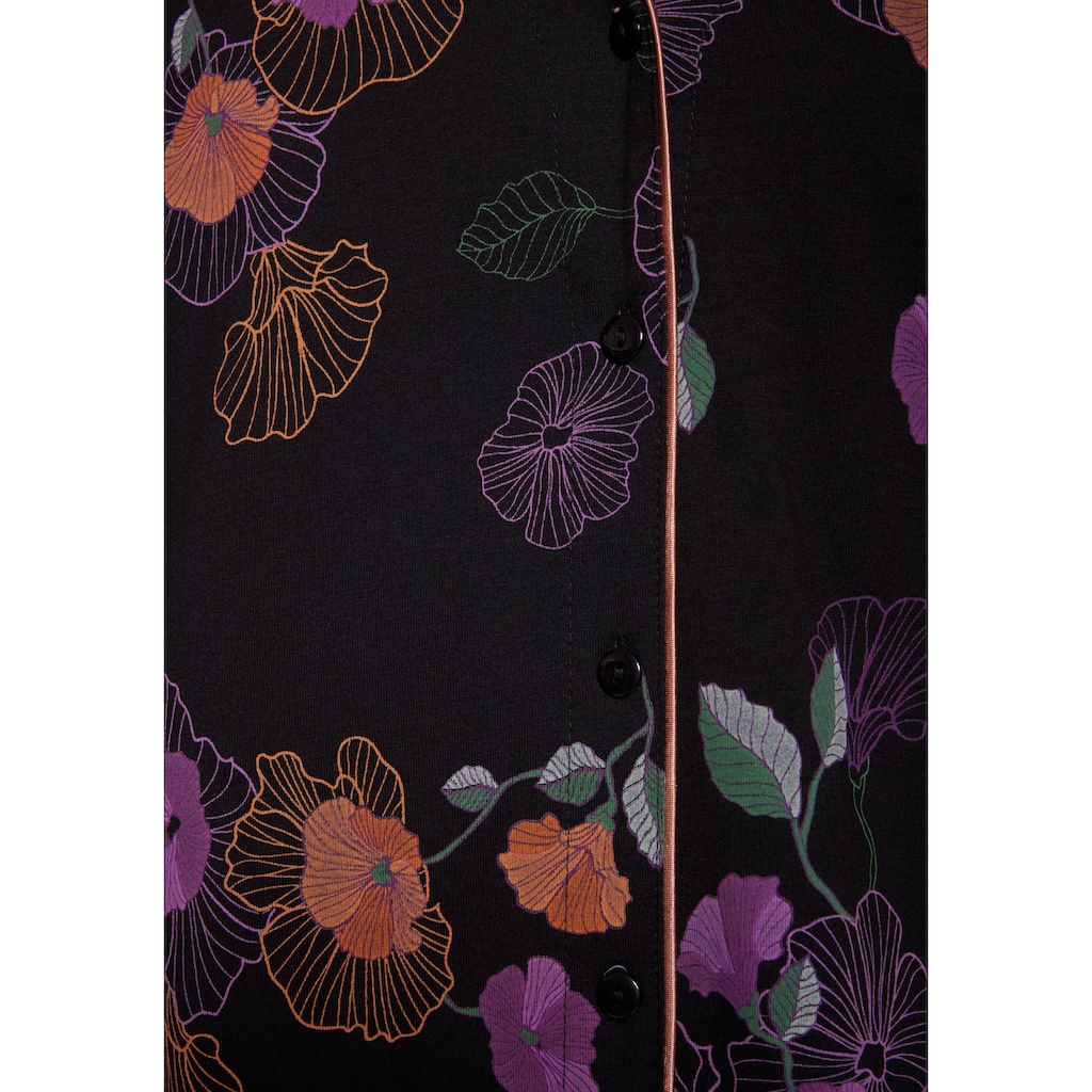 Vivance Dreams Pyjama, (2 tlg.), mit Blumen-Druck