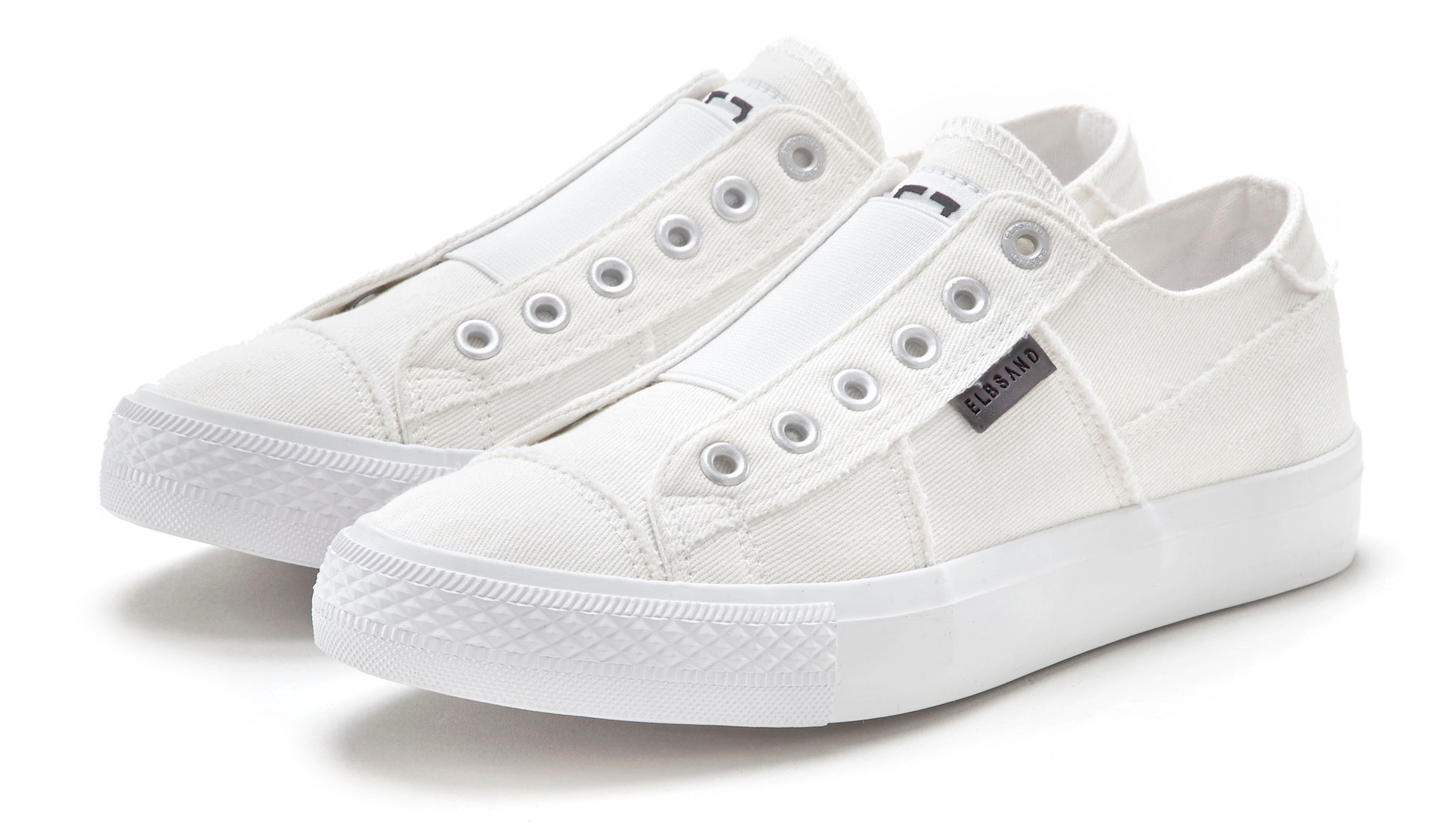Elbsand Sneaker »Halbschuh, Slipper, Freizeitschuh,« aus Textil zum Reinschlüpfen mit elastischem Einsatz