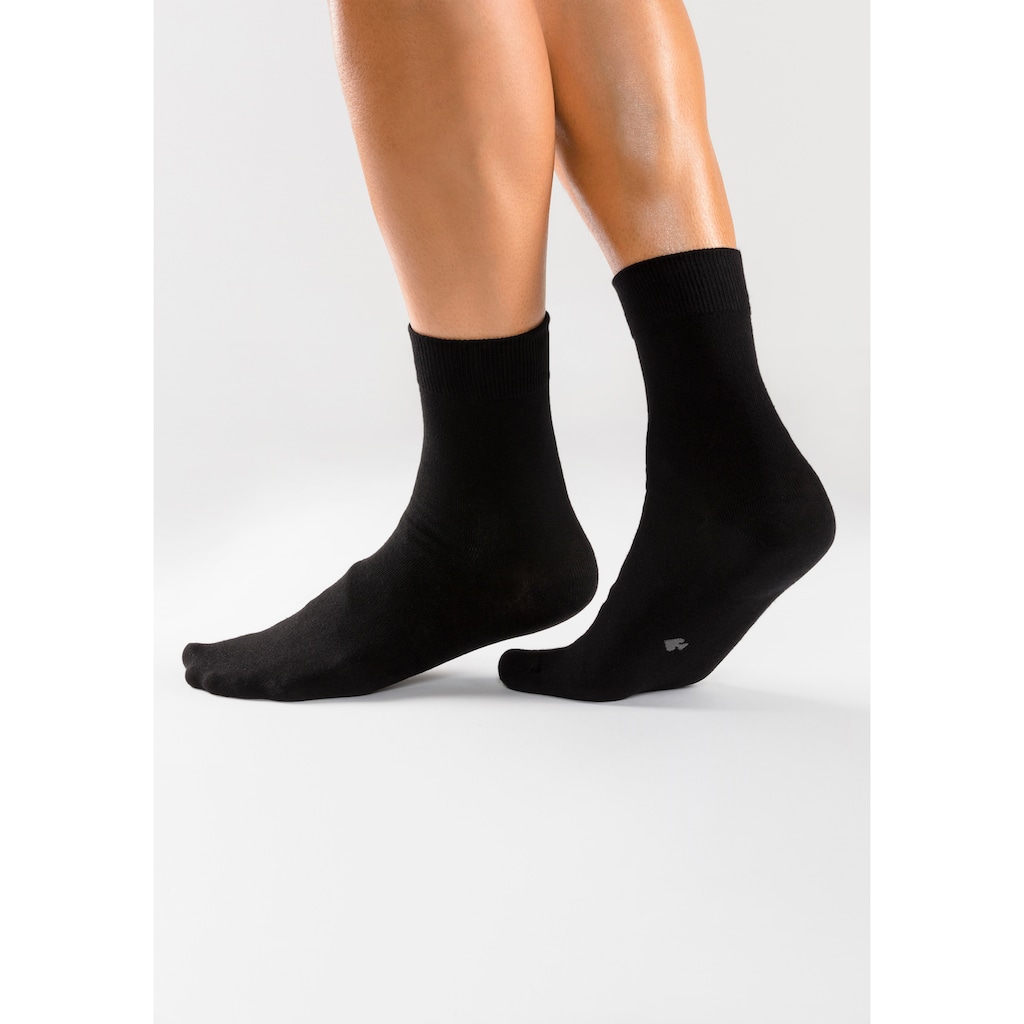 H.I.S Basicsocken, (Packung, 10 Paar), mit eingestrickten Symbolen