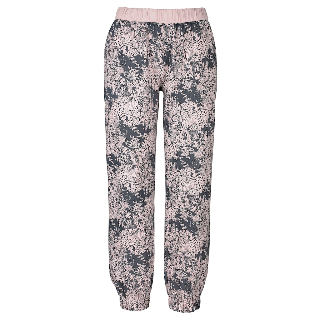 Buffalo Pyjama, (2 tlg.), mit gemusterter Hose und passendem Langarmshirt