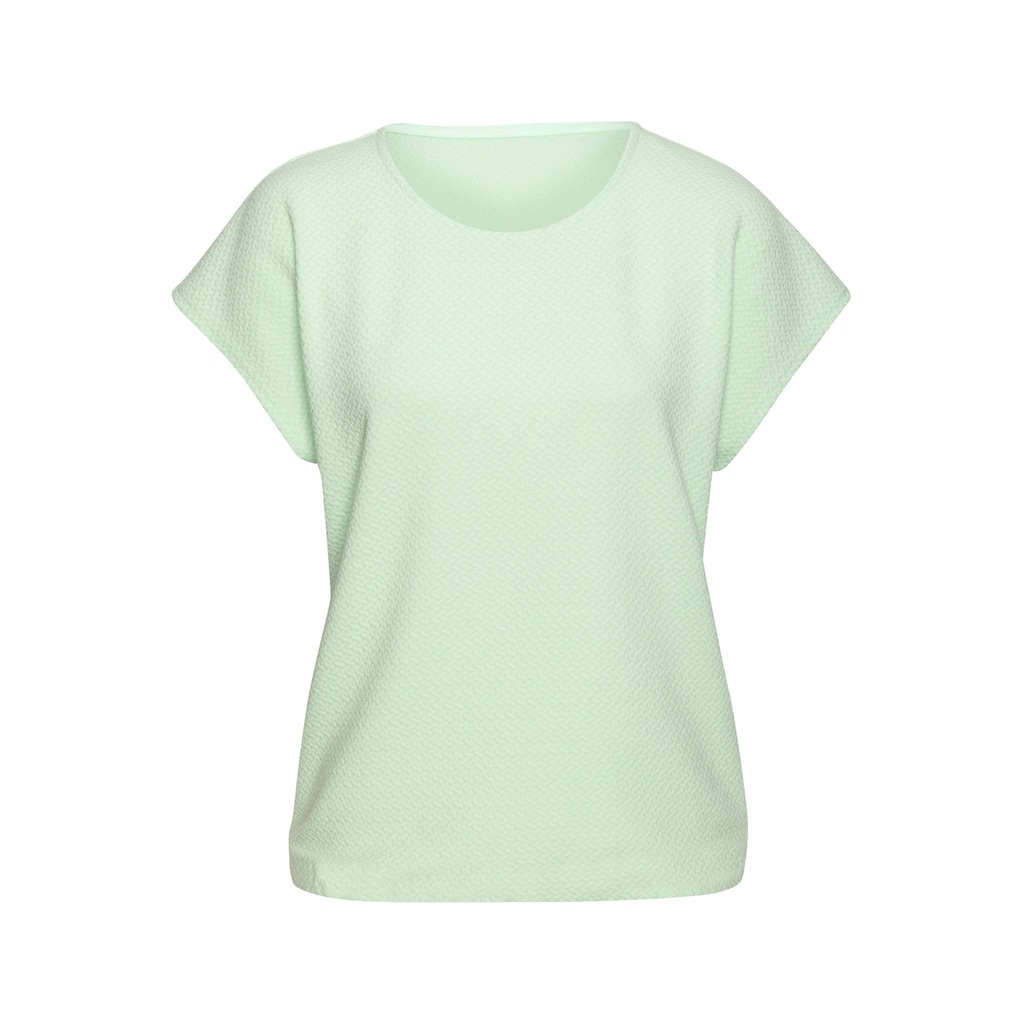 Vivance Kurzarmshirt »aus bügelfreier Strukturqualität«, mit Viskose
