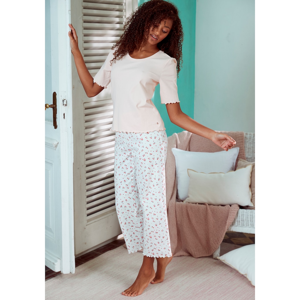 s.Oliver Pyjamaoberteil, mit Puffärmeln