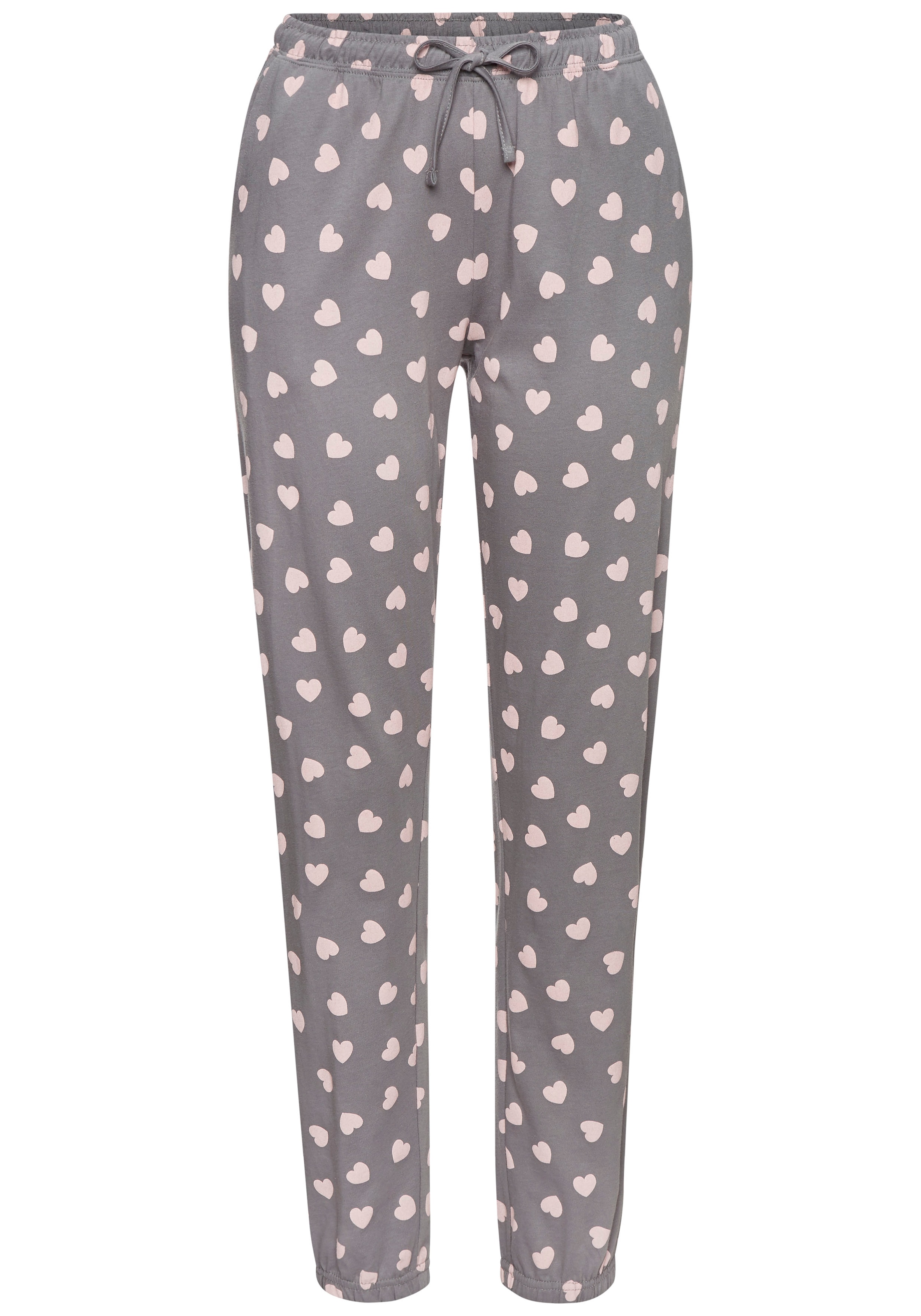 Vivance Dreams Pyjama Set, 2 tlg. mit süssem Herzmuster