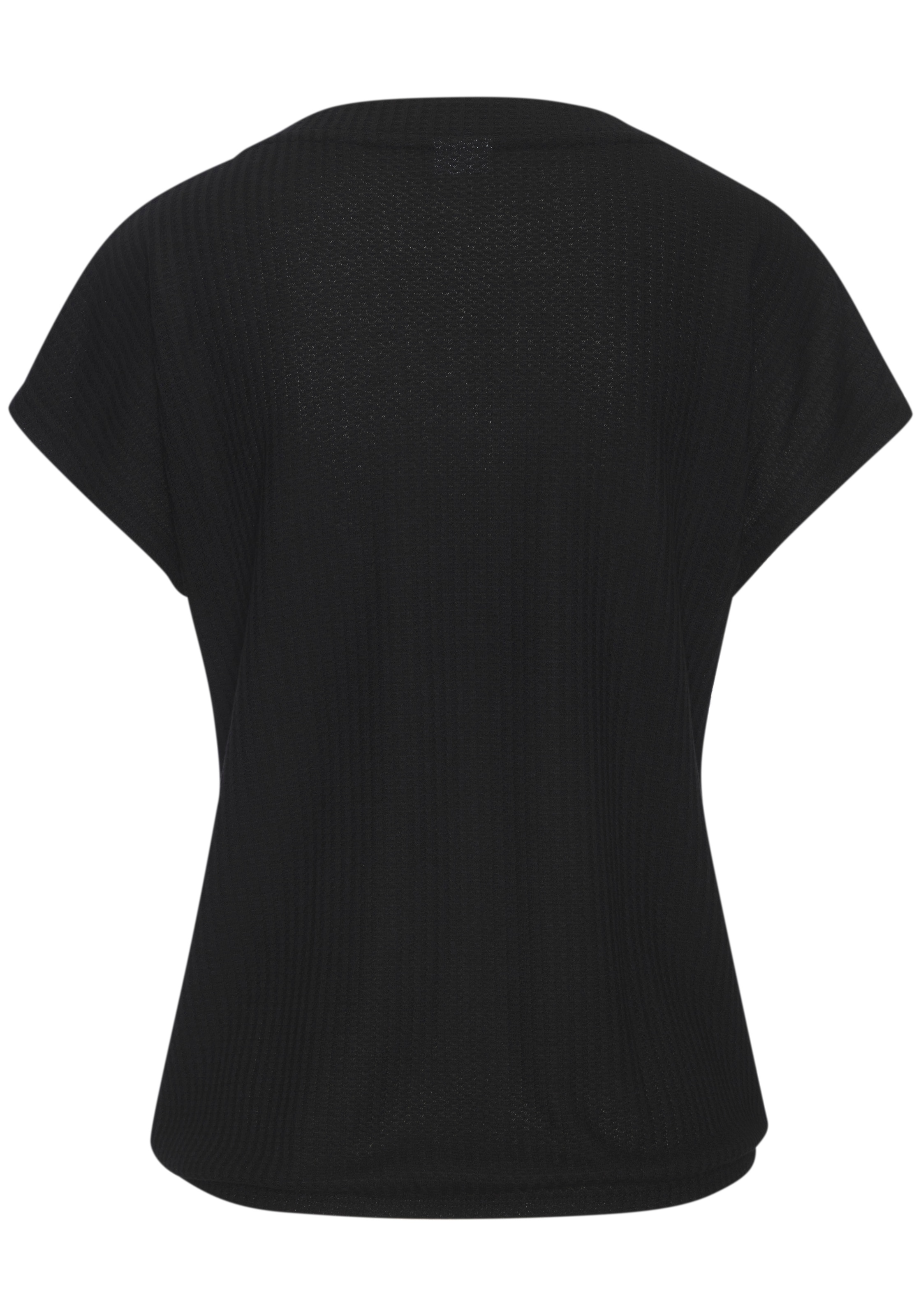 LASCANA T-shirt à manches courtes »mit Zierknopfleiste« aus weicher Piqué-Qualität