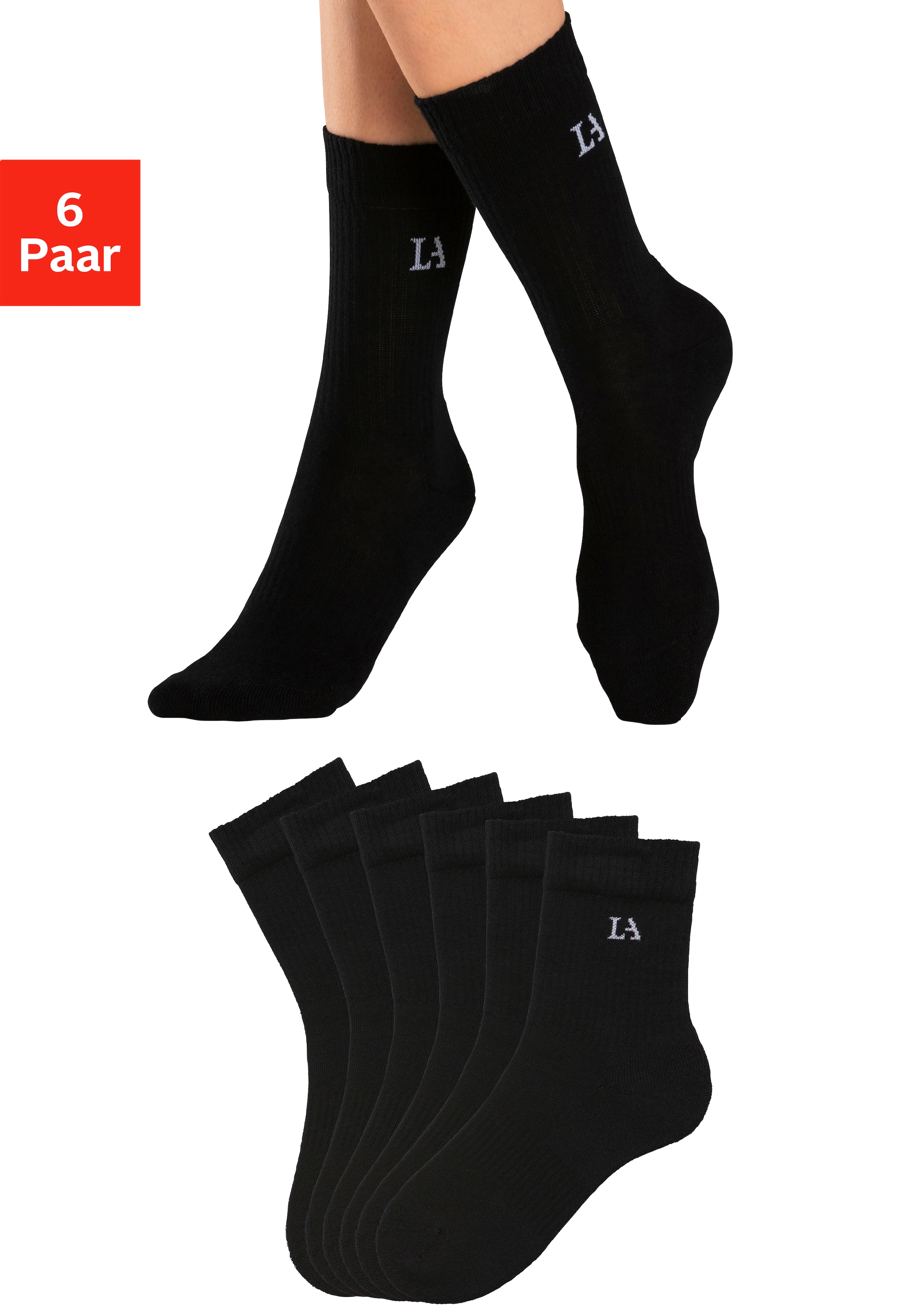 LASCANA ACTIVE Tennissocken Packung, mit Frotteé