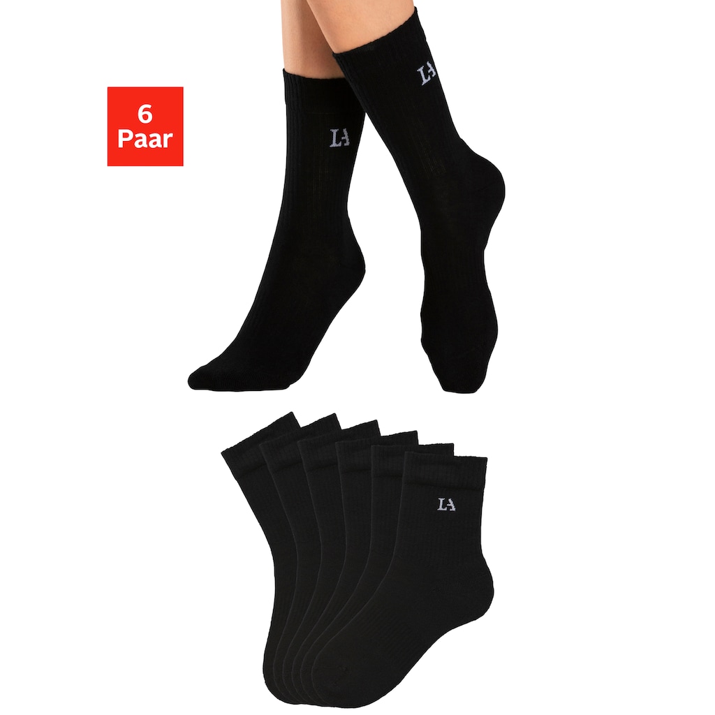 LASCANA ACTIVE Tennissocken, (Packung), mit Frotteé