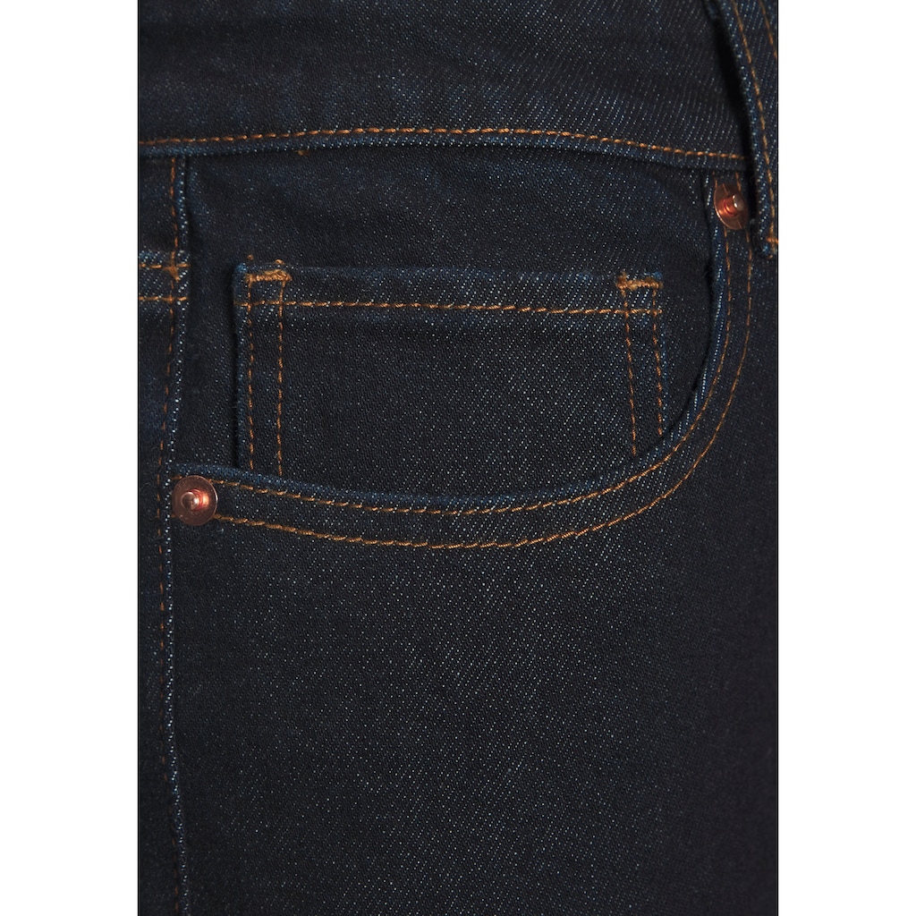 LASCANA Ankle-Jeans, mit Stretchanteil, elastische Jeans in gerader Passform