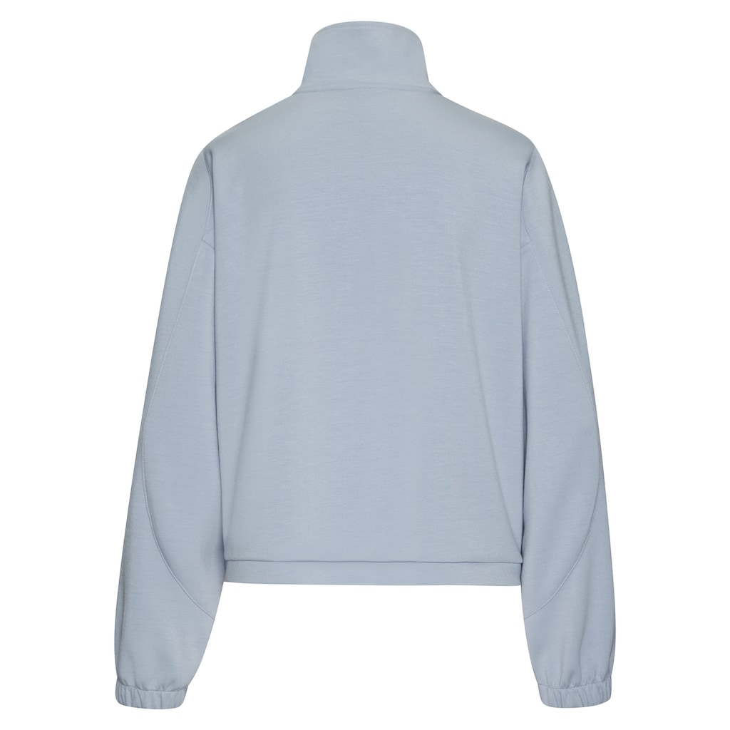 Copenhagen Studios Langarmshirt, aus hochwertigem Material mit Stehkragen und Reissverschluss