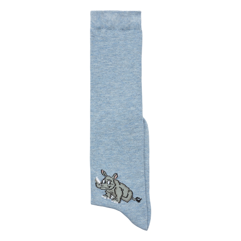 H.I.S Kniestrümpfe, (Packung, 5 Paar), mit eingestricktem Moriv