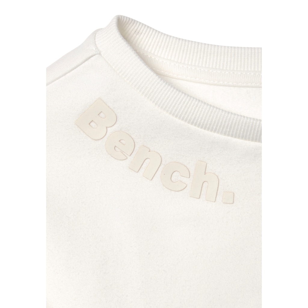 Bench. Loungewear Sweatshirt, mit gerafften Ärmelbündchen, Loungeanzug