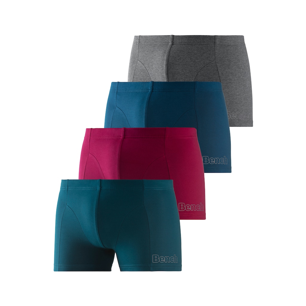 Bench. Boxer »Boxershorts für Herren«, (Dose, 4 St.), Unterhosen in der Dose mit kleinem Logodruck auf dem Bein