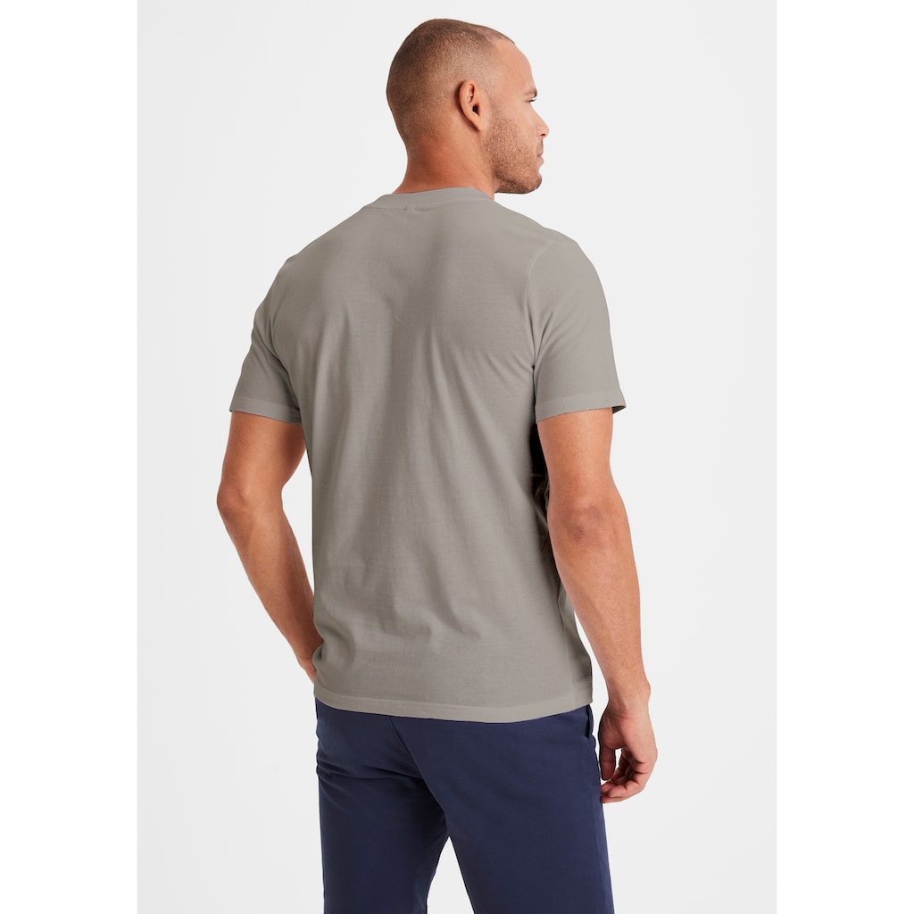 KangaROOS T-Shirt »Regular Fit,«, (2er-Pack), Freizeitshirt mit Kurzarm, V-Ausschnitt aus reine Baumwolle