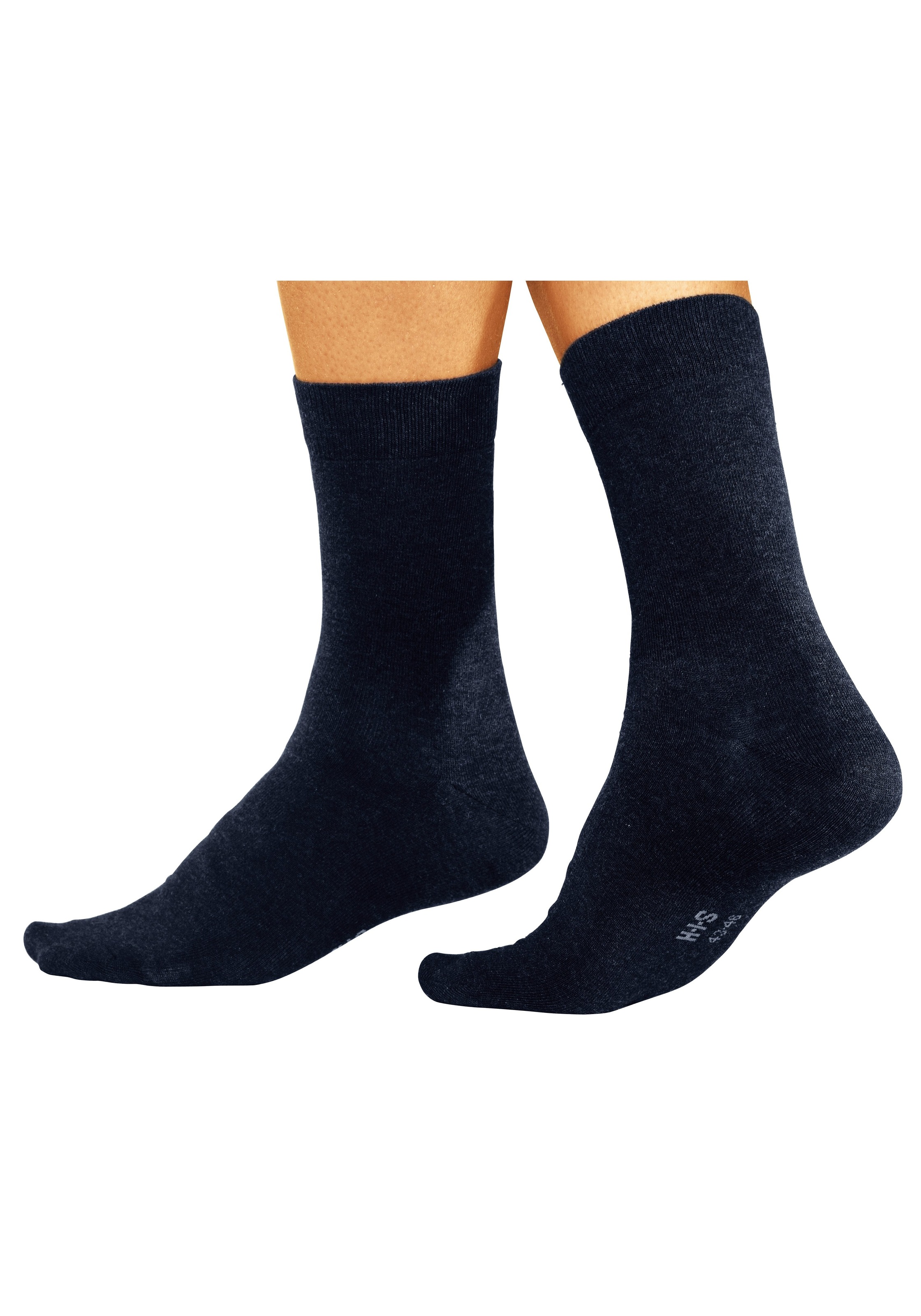 H.I.S Basicsocken Packung, 4 Stk. tlg. mit hohem Baumwollanteil