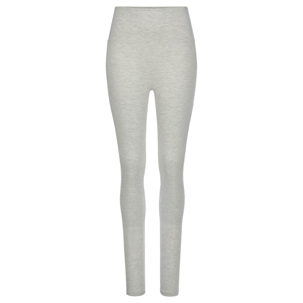 LASCANA Leggings, mit breitem Bündchen, Loungewear