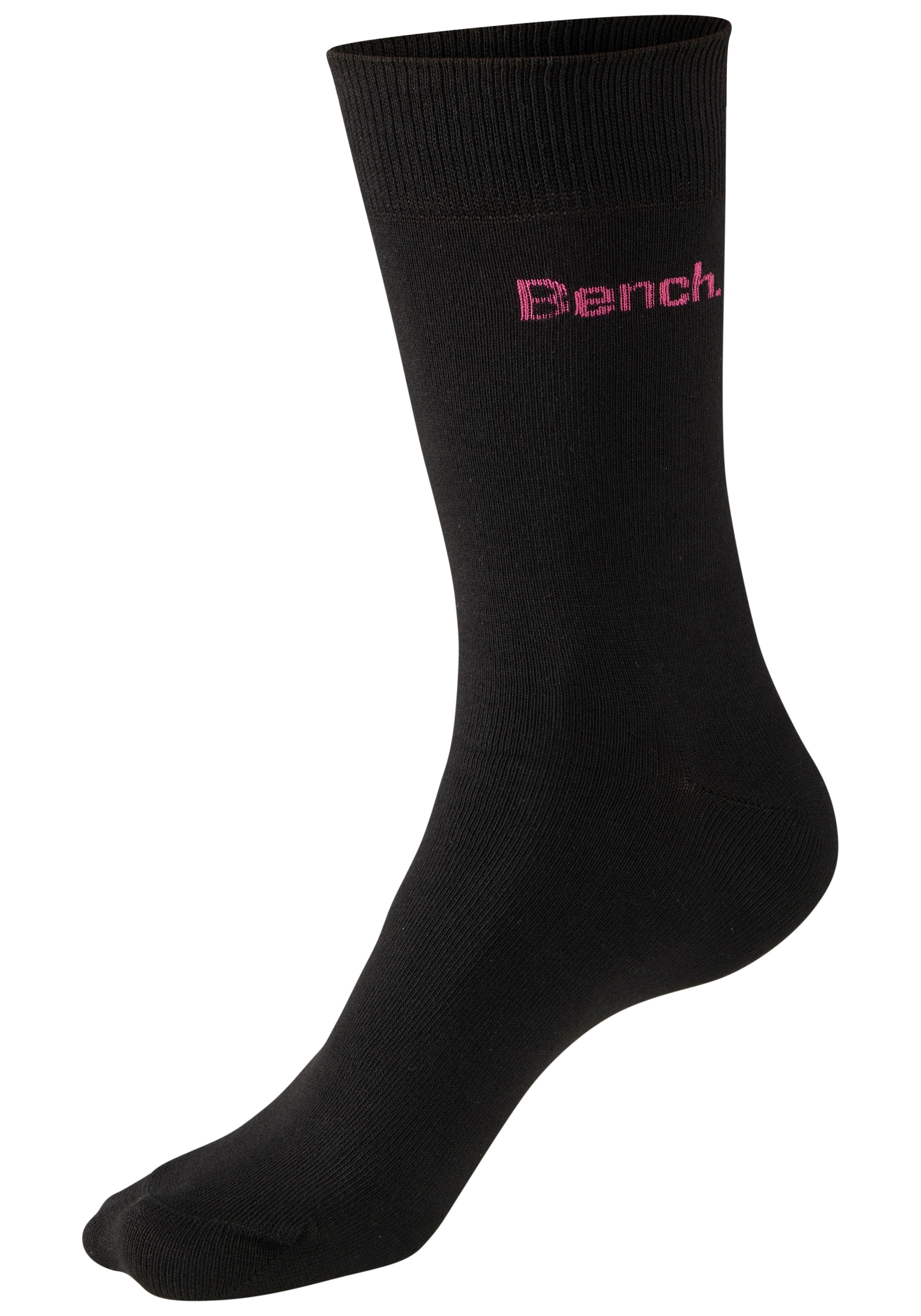 Bench. Chaussettes basiques »Herrensocken für Beruf und Freizeit« Paquet, 6 Couple tlg. avec petit logo de marque coloré