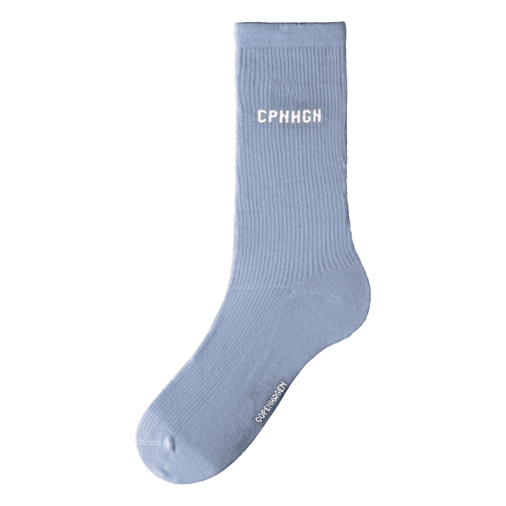 Copenhagen Studios Basicsocken, (Packung, 3 Paar), mit Rippstruktur und Stickerei