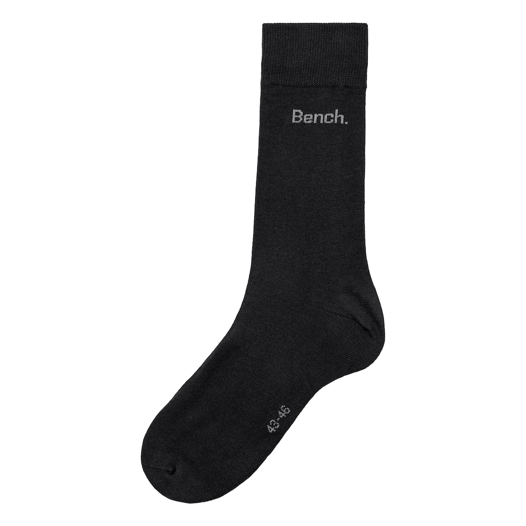 Bench. Basicsocken, (Packung, 4 Paar), in angenehm weicher Markenqualität