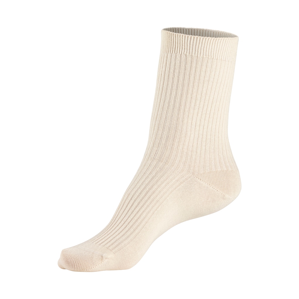 Lavana Basicsocken, (Packung, 5 Paar), mit feiner Rippe