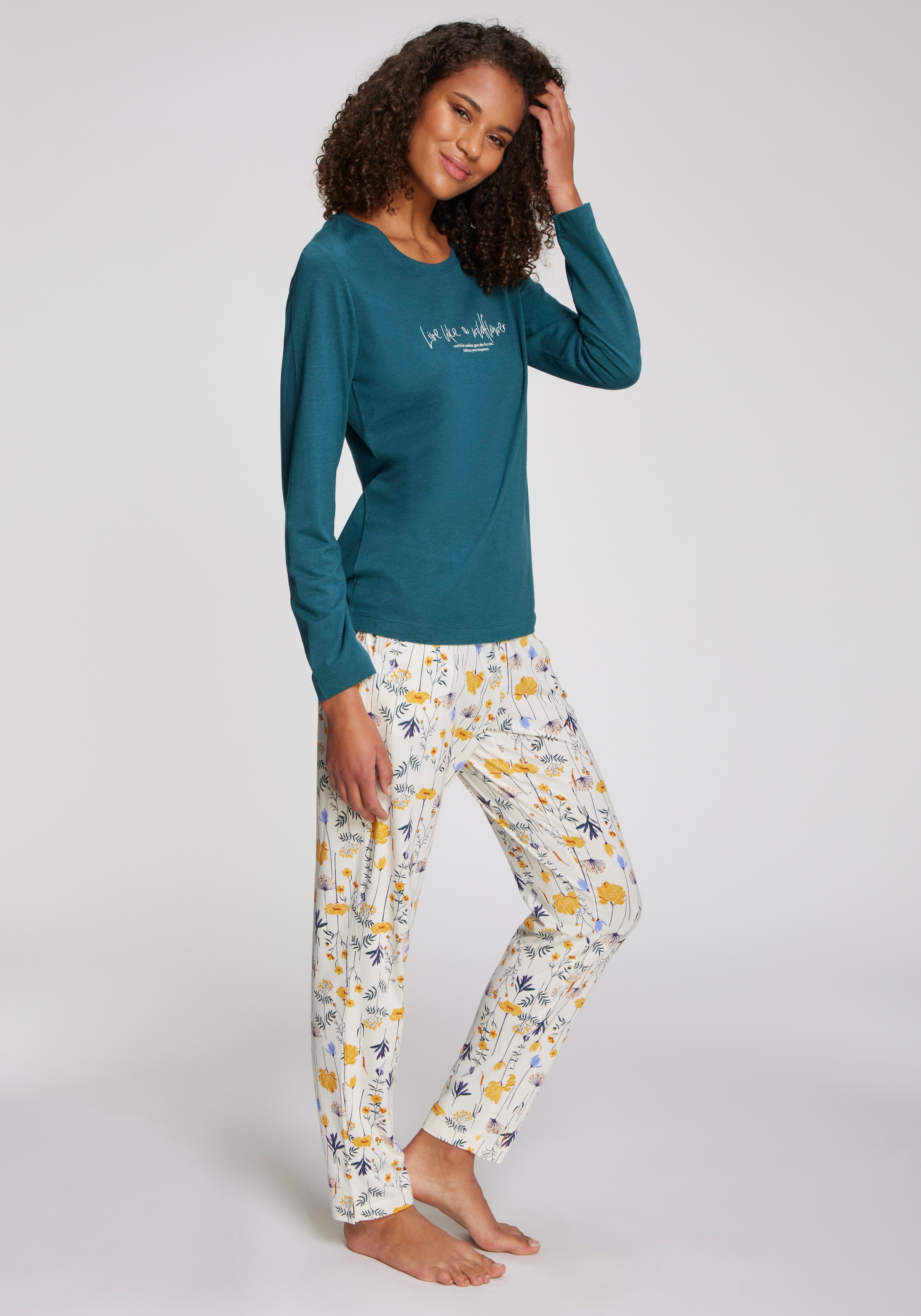 Vivance Dreams Pyjama 2 cuis tlg., Mit schönem Muster