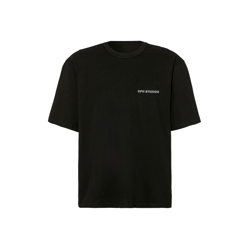 Copenhagen Studios T-Shirt »mit hochwertiger Logostickerei«, Loose-fit, Oversize-Shirt aus heavy Bio-Baumwoll-Qualität