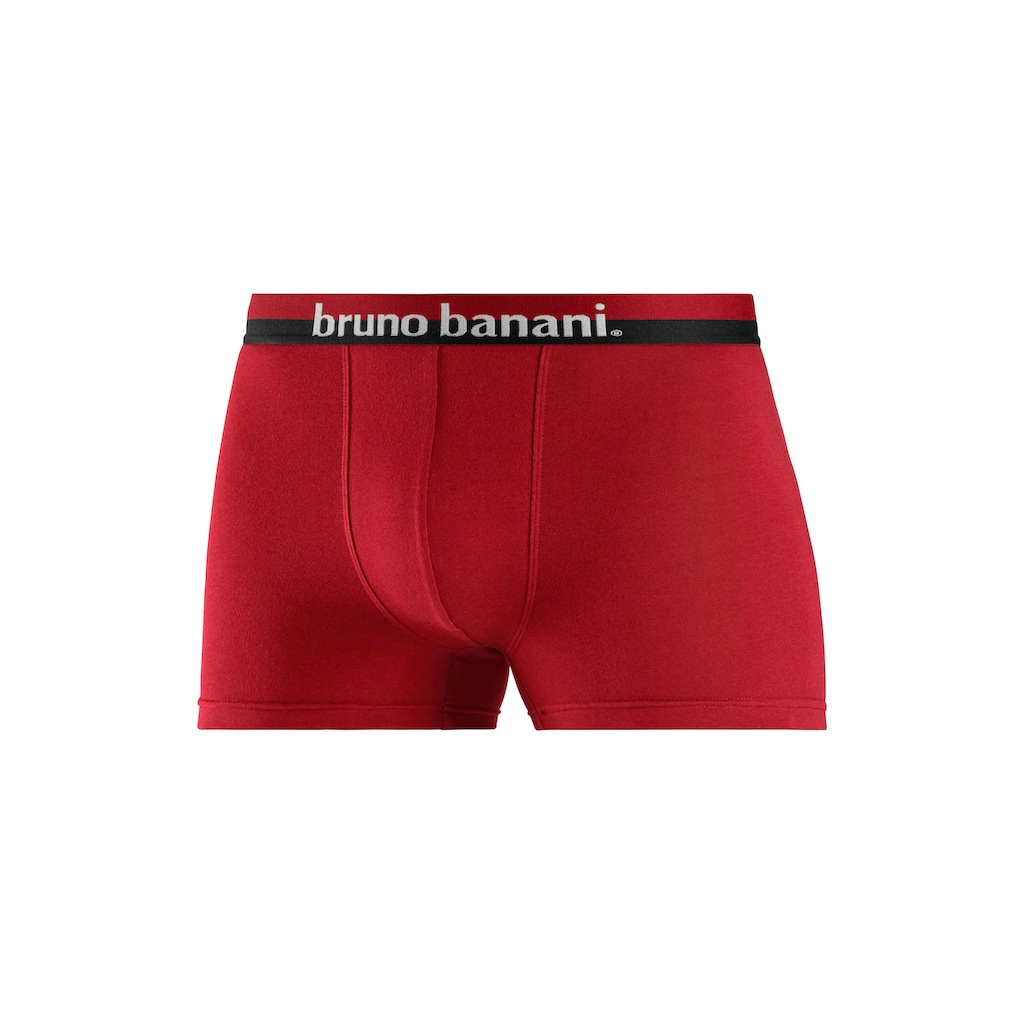 Bruno Banani Boxer »Boxershorts für Herren«, (Packung, 4 St.), mit erhabenem Logo-Druck auf dem Bund