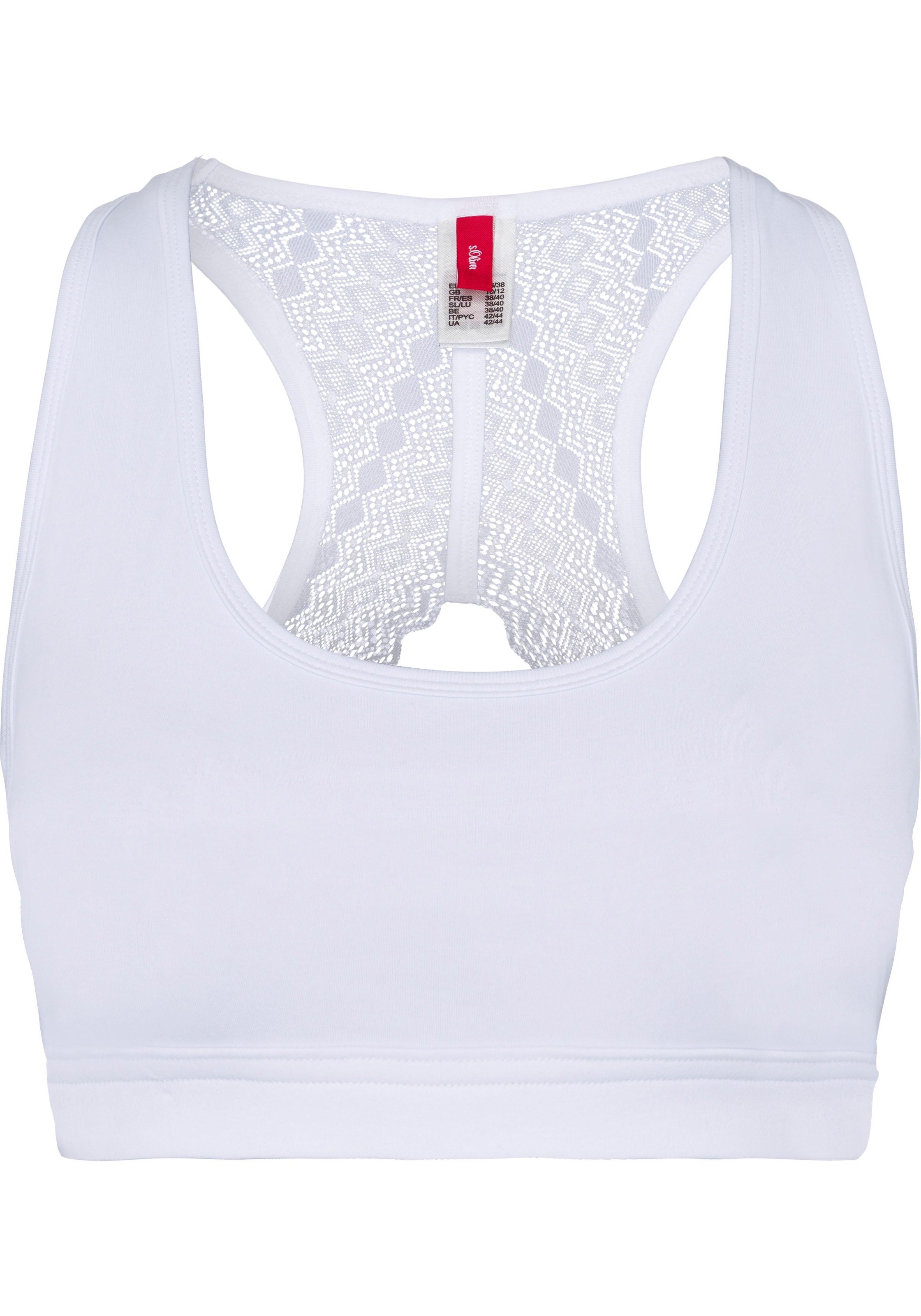 s.Oliver Bustier aus elastischer Baumwolle mit grafischer Spitze