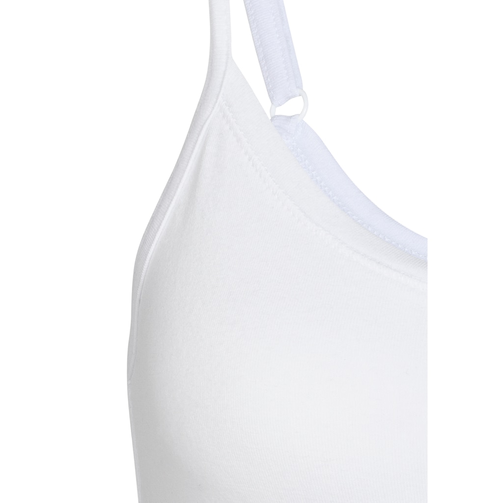 Vivance Spaghettitop »mit verstellbaren Trägern«, (2er-Pack), aus elastischer Baumwoll-Qualität