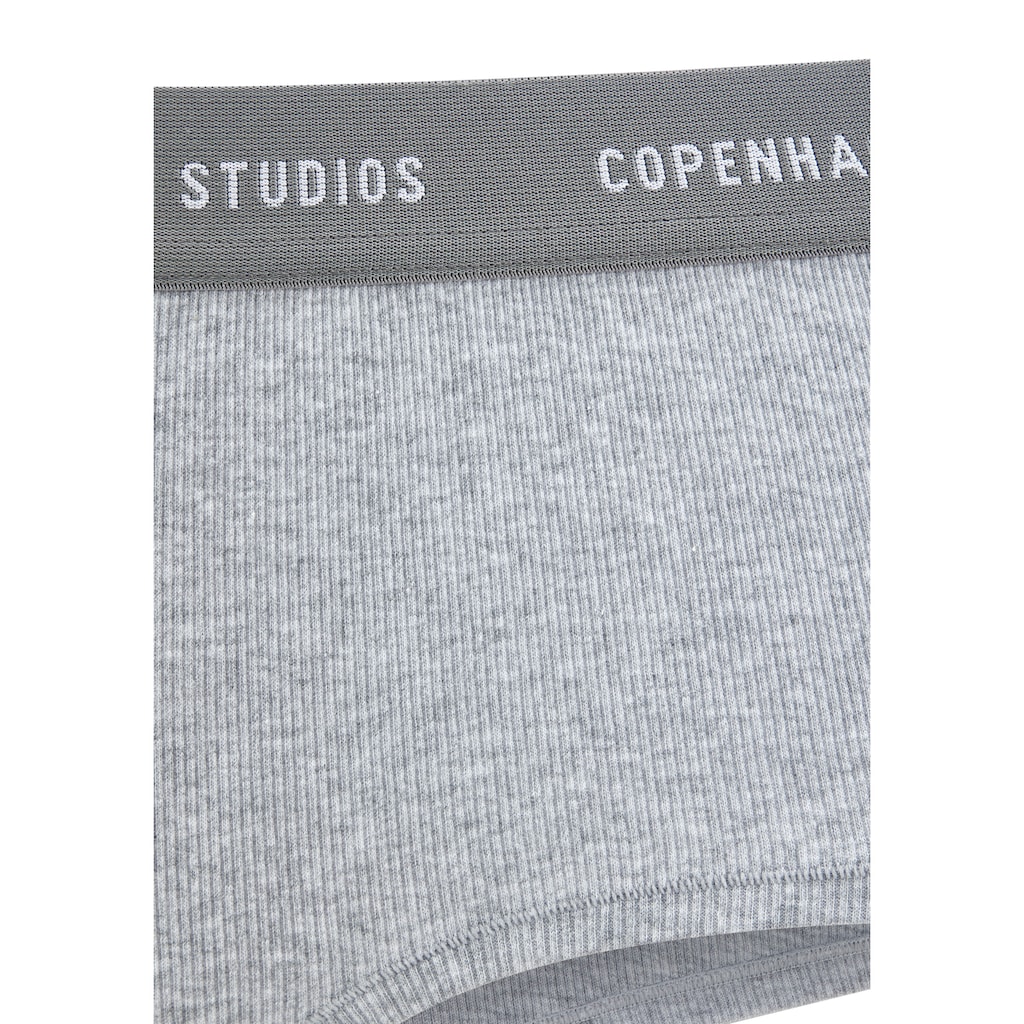 Copenhagen Studios Panty »mit softem Logobund«, (2er-Pack), aus gerippter Bio-Baumwollqualität