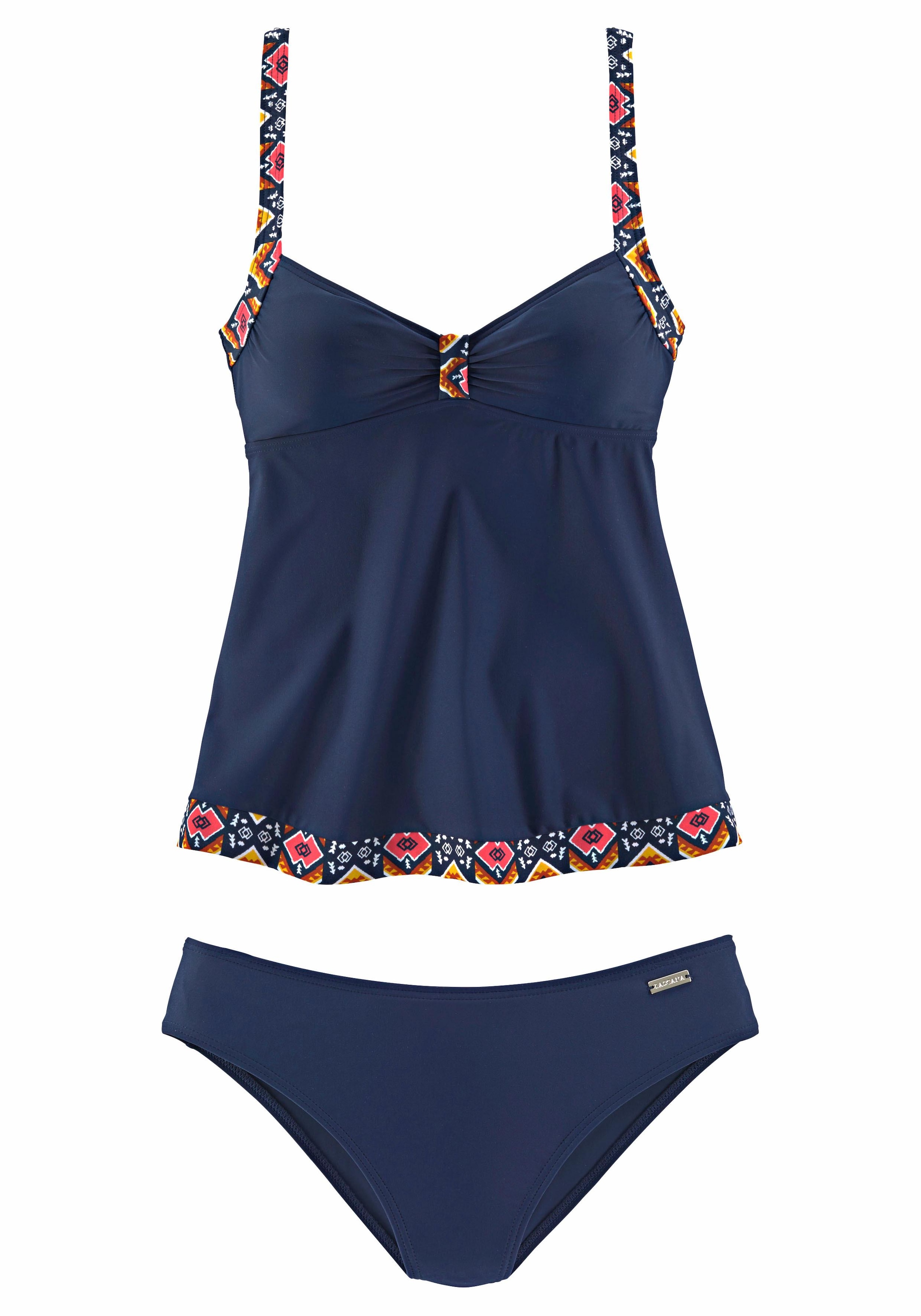 LASCANA Tankini mit eingearbeiteten Softcups, verstellbare Träger