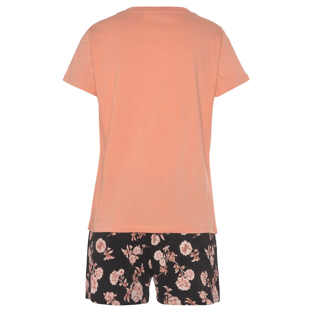 Vivance Dreams Pyjama, (2 tlg.), mit schönem Naturprint