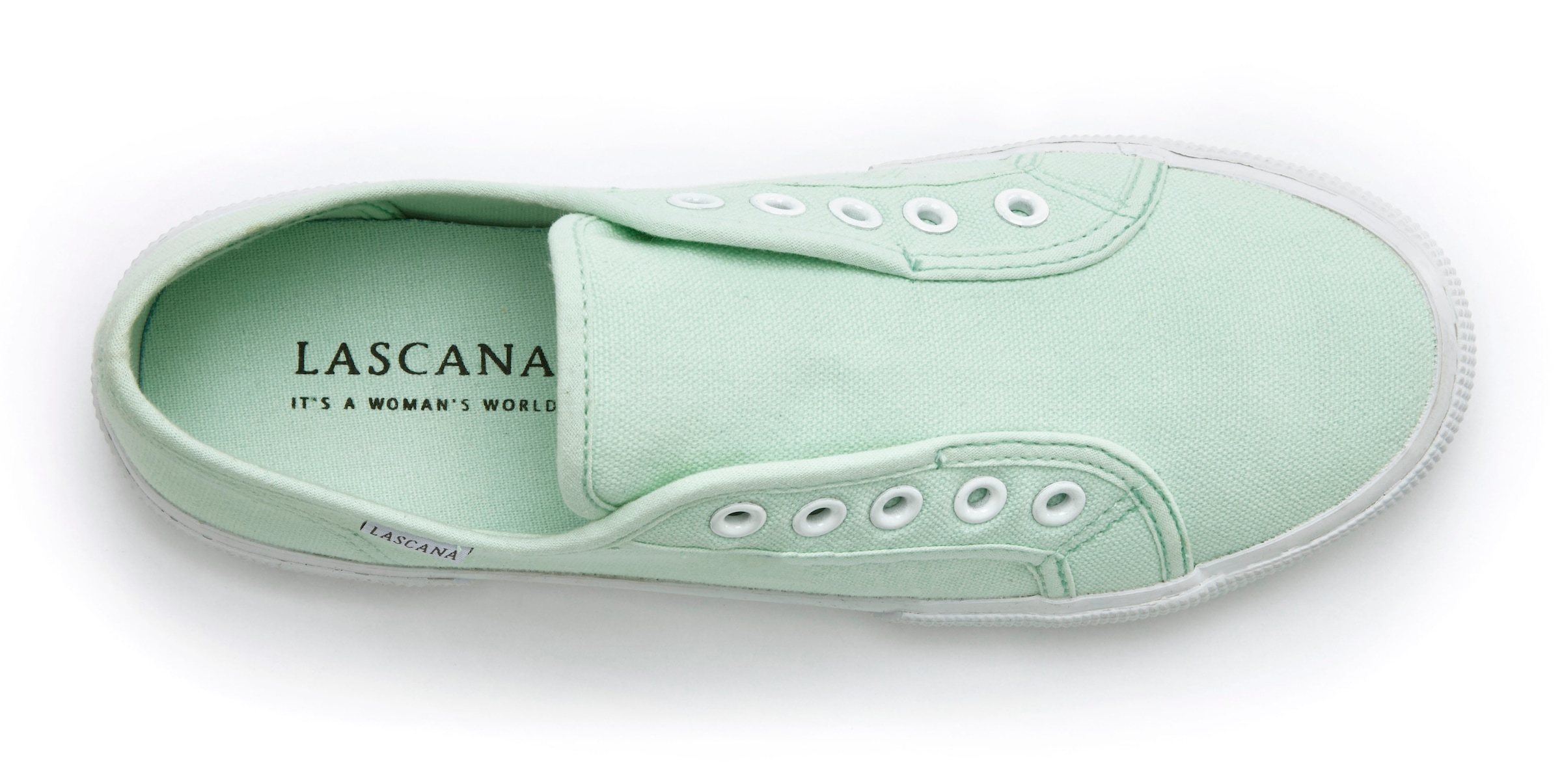 LASCANA Sneaker, Slipper, Halbschuh, Slip-On-Sneaker bequem zum Reinschlüpfen, Slip-Ons