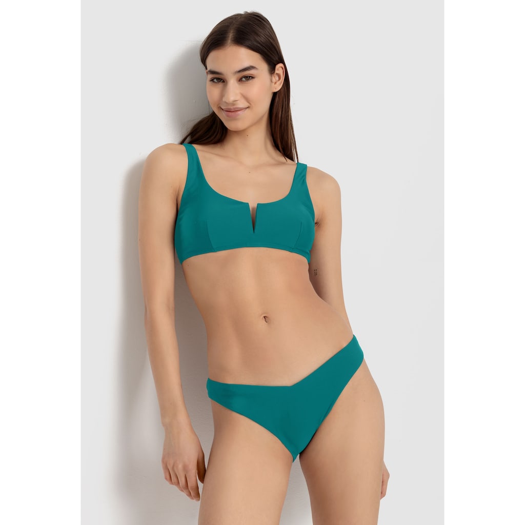 LSCN by LASCANA Bustier-Bikini-Top »Gina«, mit V-Ausschnitt vorne