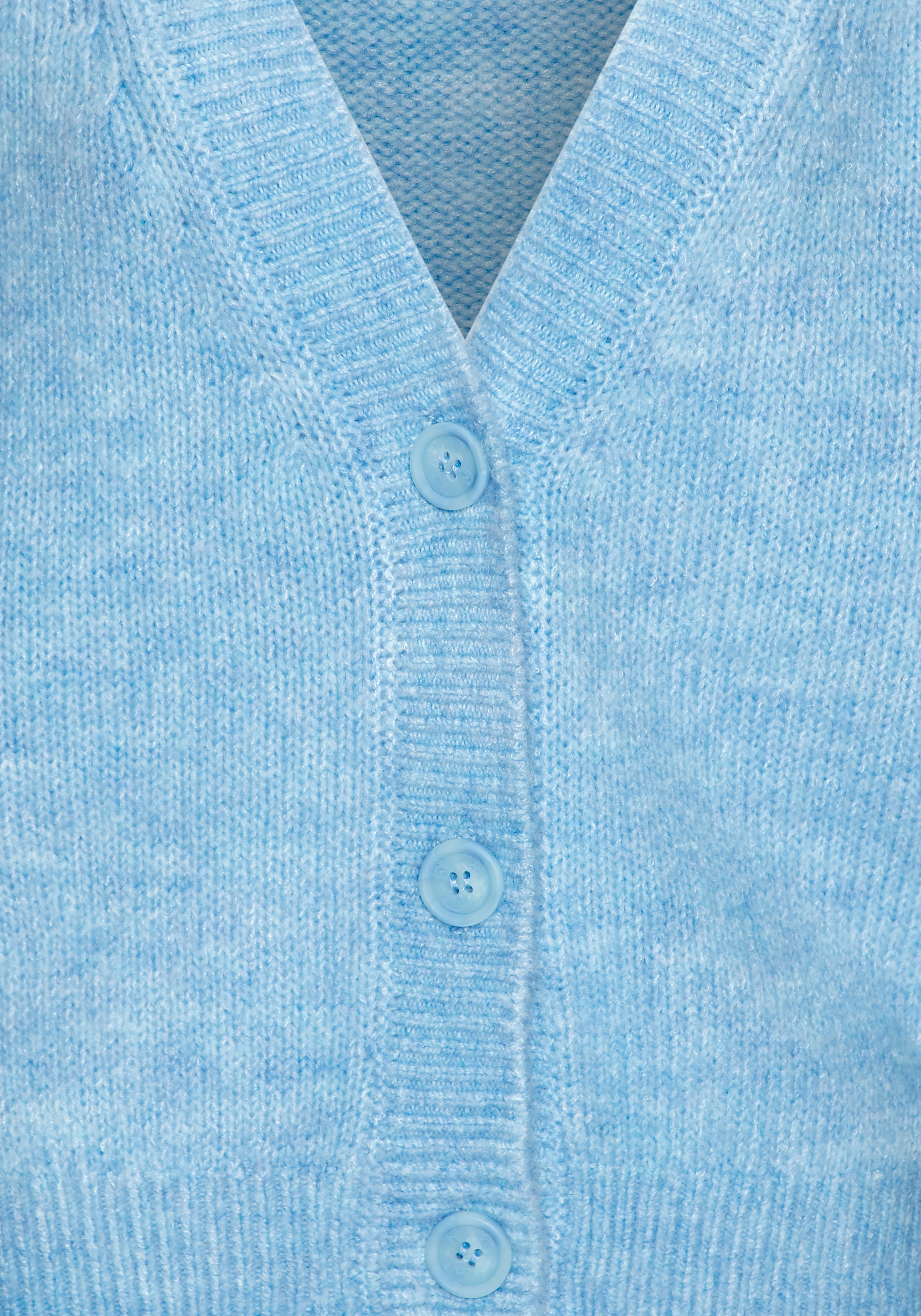 LASCANA Veste en tricot avec patte de boutonnage, cardigan doux