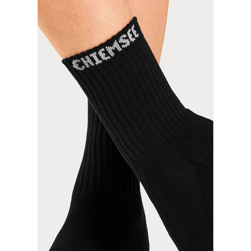 Chiemsee Tennissocken, (Packung, 6 Paar), mit eingestricktem Markennamen