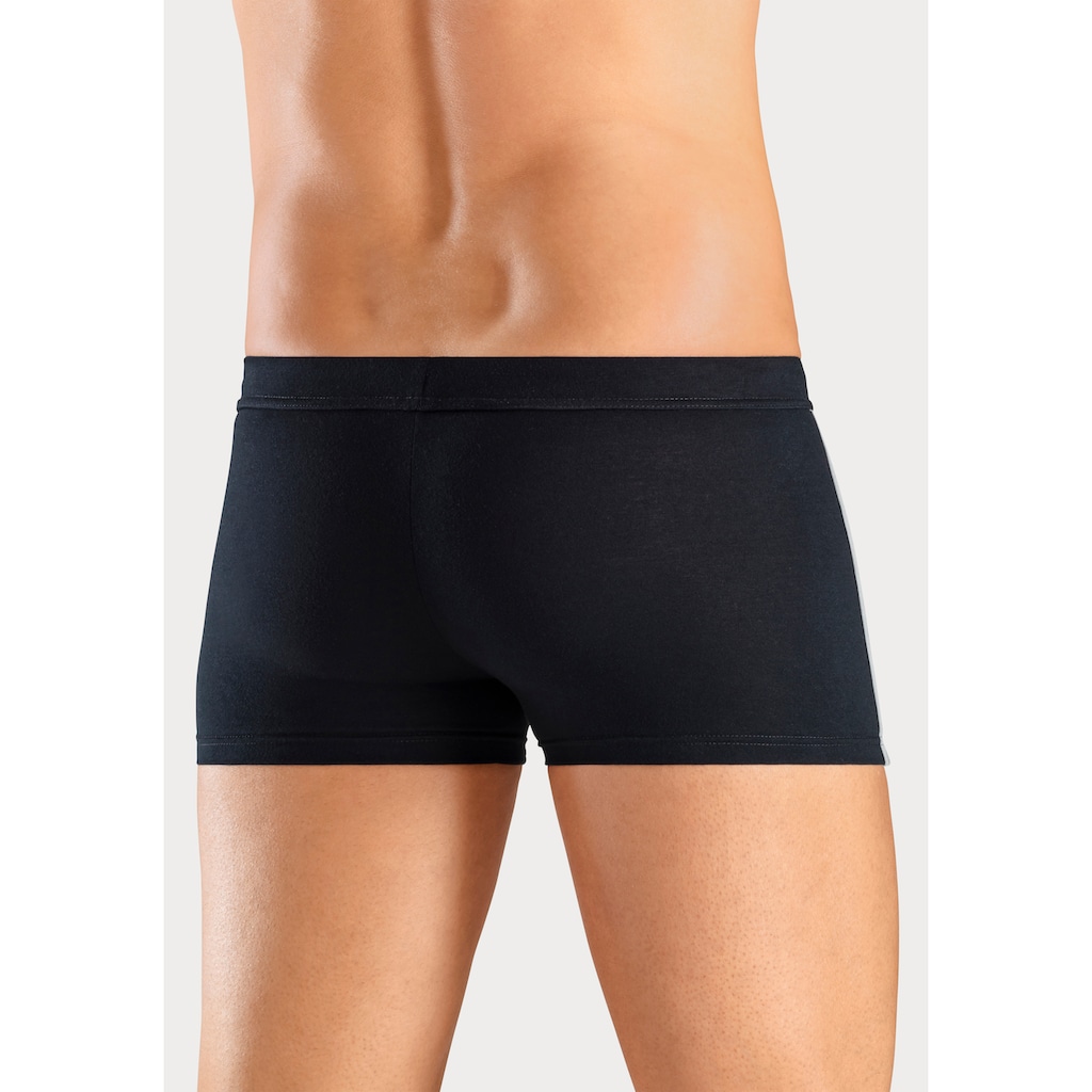 H.I.S Boxer »Boxershorts für Herren«, (Packung, 4 St.), mit kontrastfarbigen Streifen an den Seiten