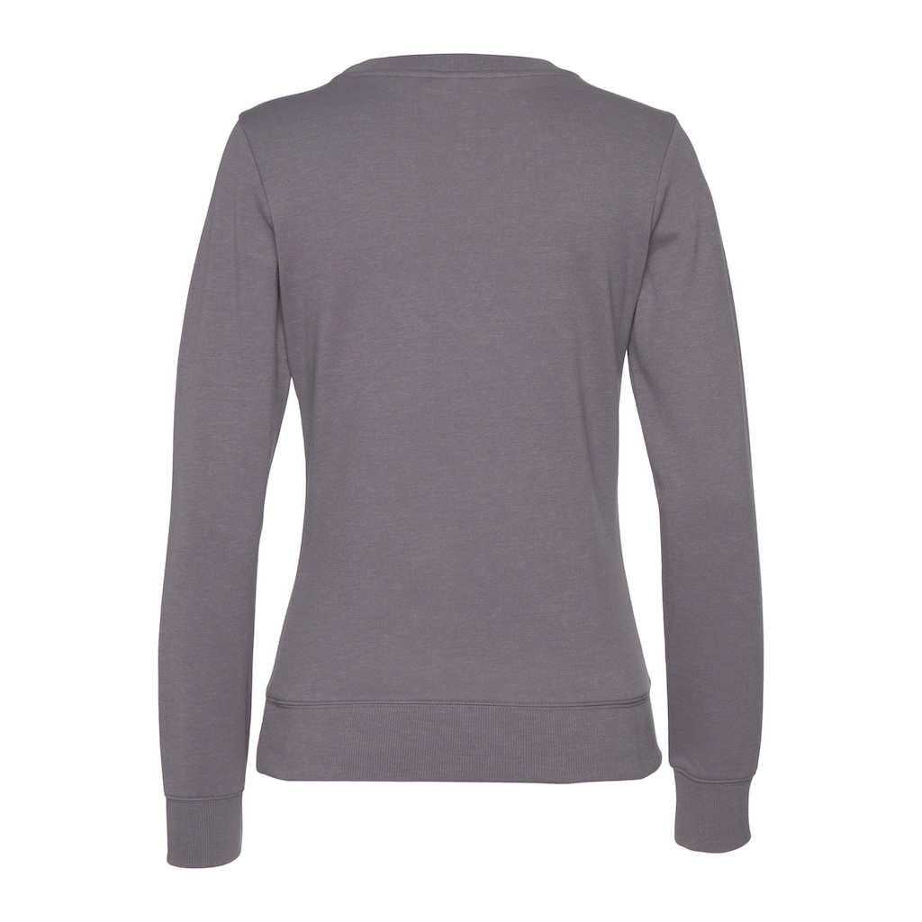 Bench. Loungewear Sweatshirt, mit Logodruck und Stickerei, Loungeanzug