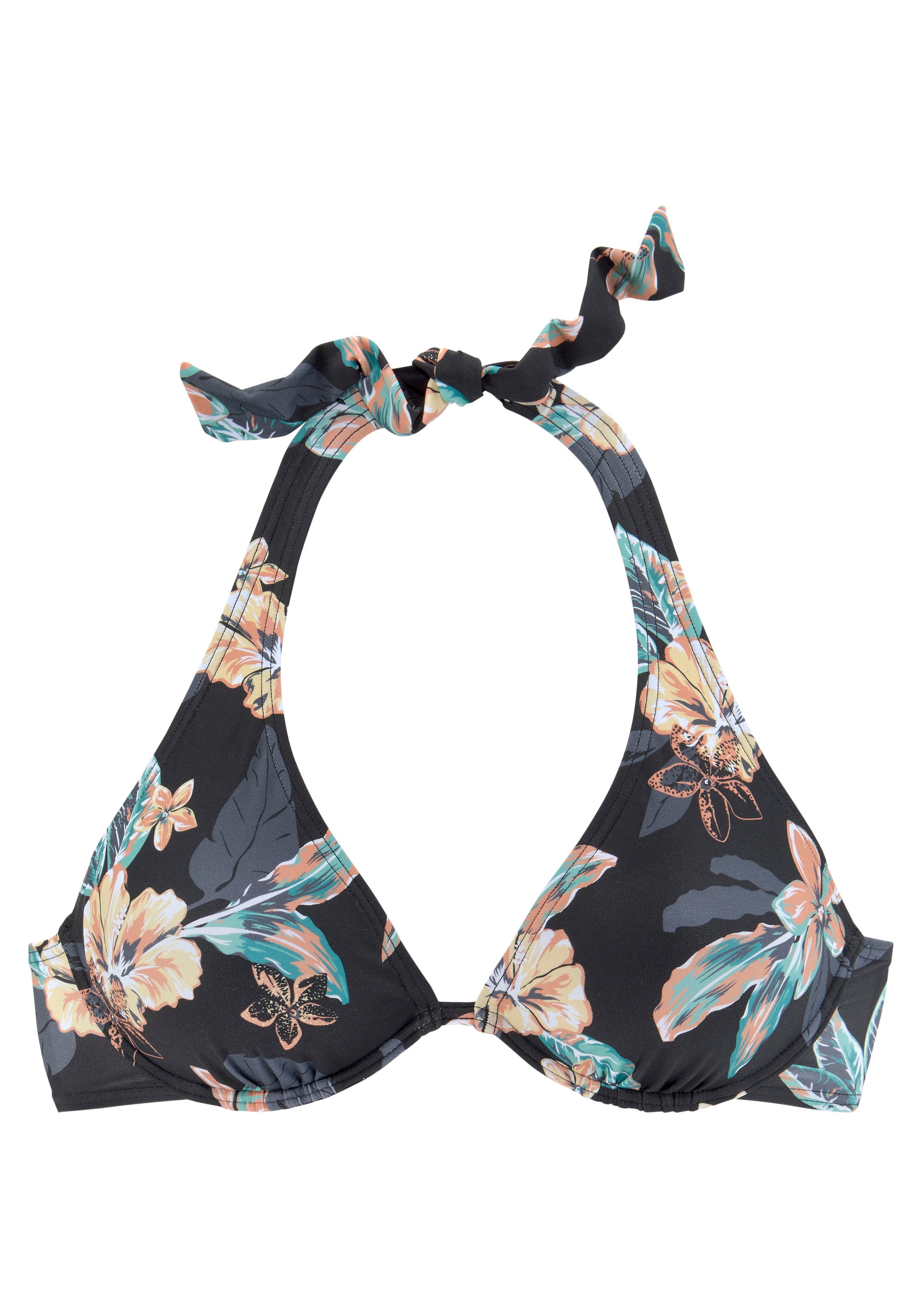 Venice Beach Bügel-Bikini-Top "Lori" Druck mit trendigen Hibiskusblüten, herausnehmbare Softcups