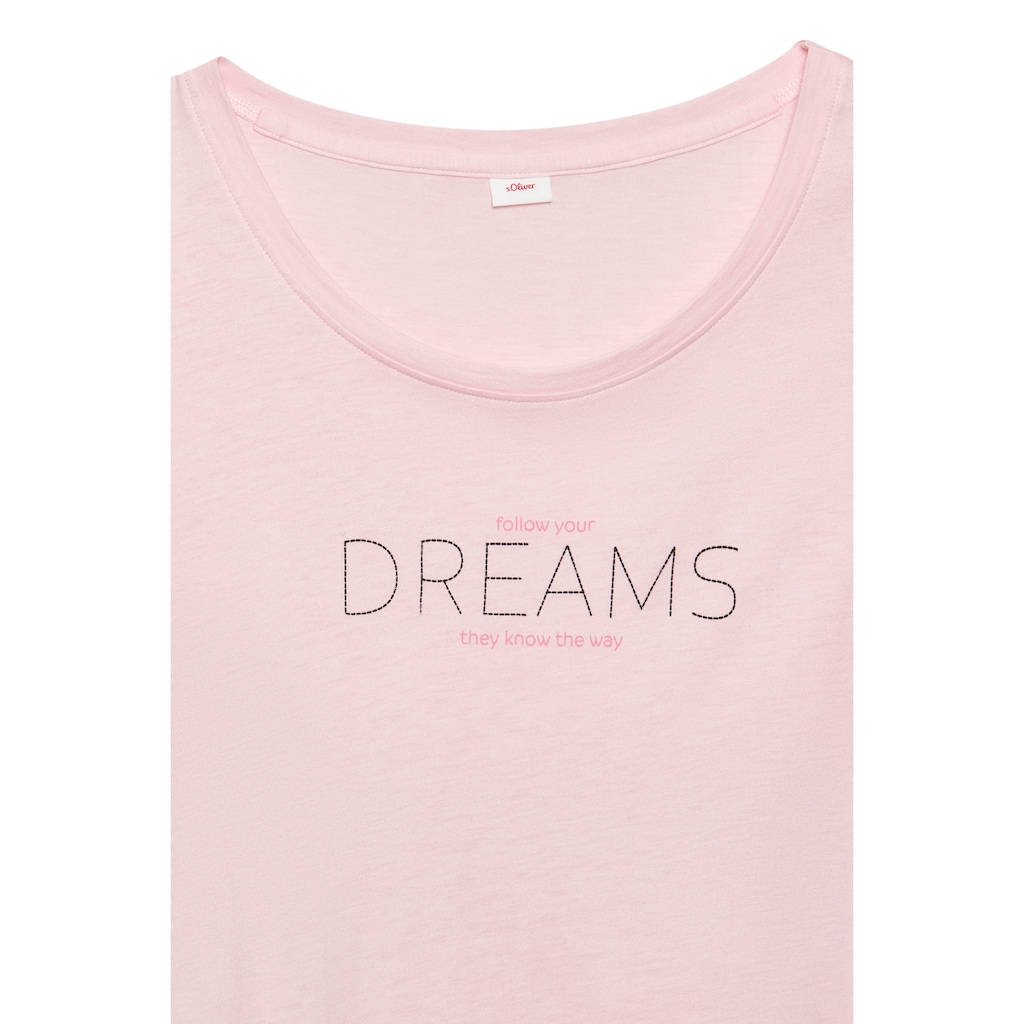 s.Oliver Sleepshirt, mit Frontdruck