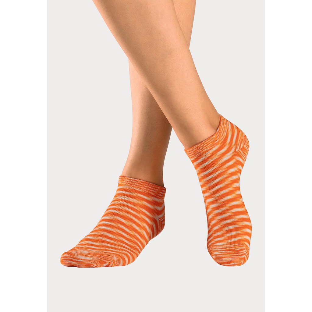 H.I.S Sneakersocken, (Packung, 6 Paar), mit farbigem Garn