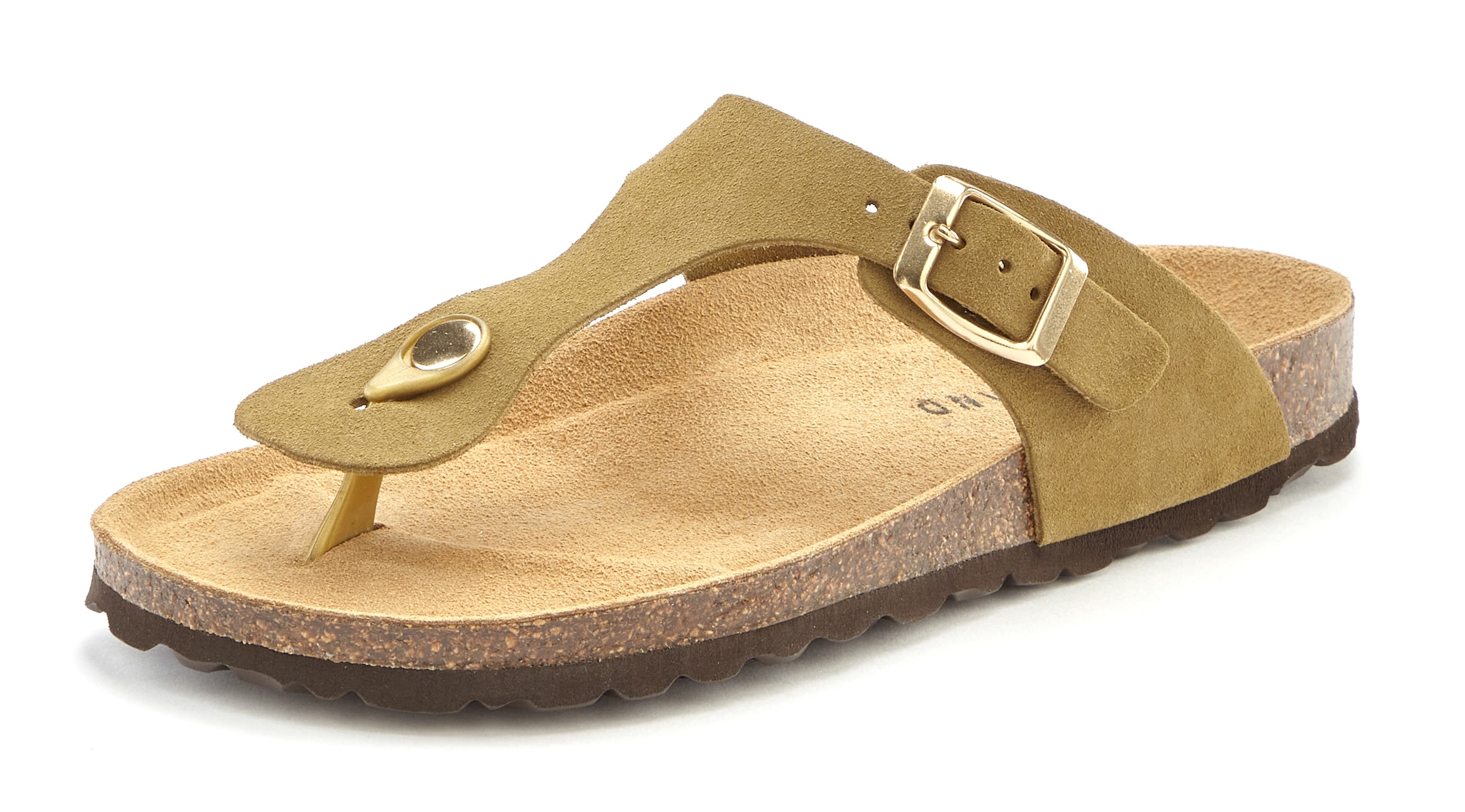 Elbsand Pantolette »Mule, Sandale, offener Schuh,«, aus hochwertigem Leder mit Komfortkorkfussbett, Unisex